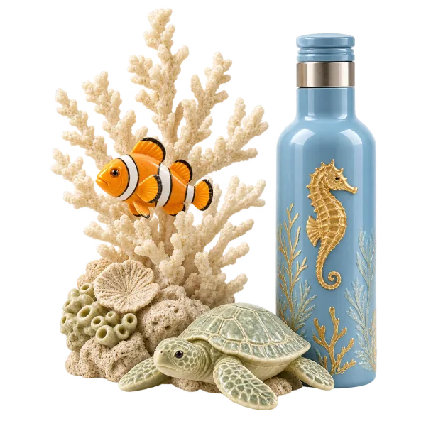 Custom aquarium souvenirs featuring marine life collectibles, gifts and themed merchandise