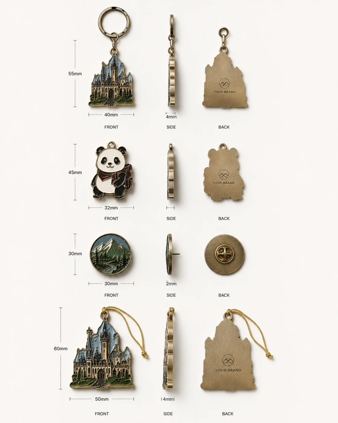 Custom product shape and format development showing size, proportions, silhouette and product form options