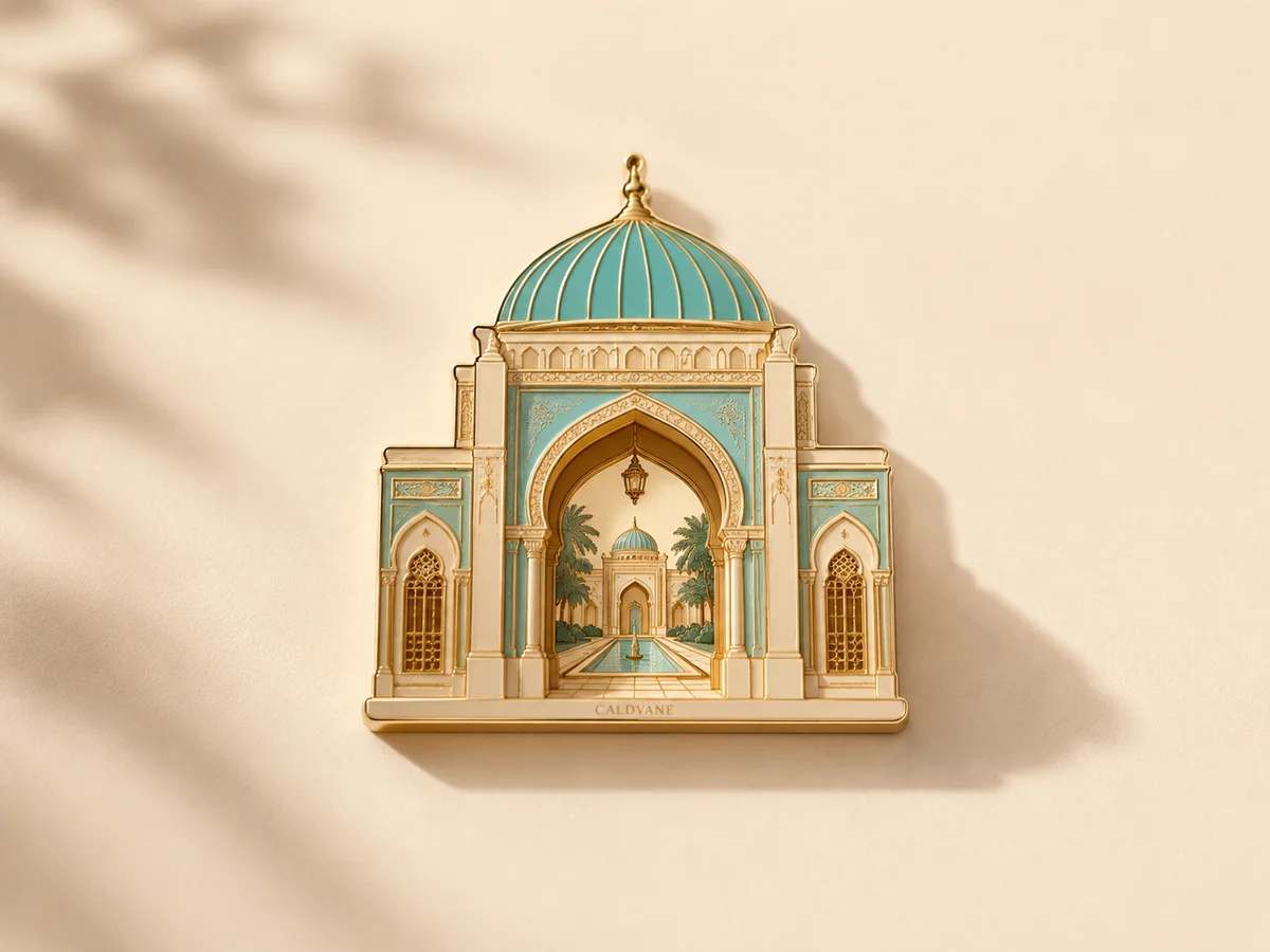 Landmark souvenir magnet