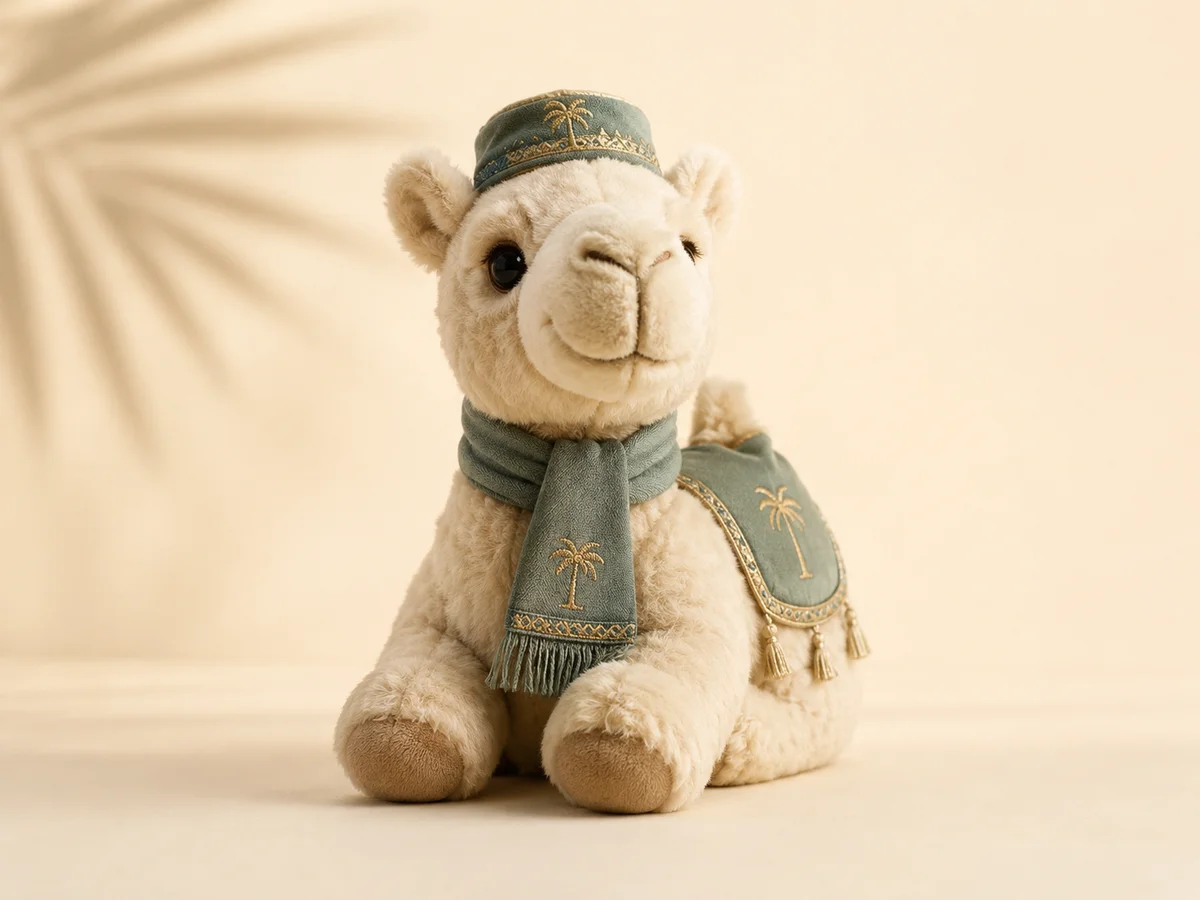 Plush character keychain