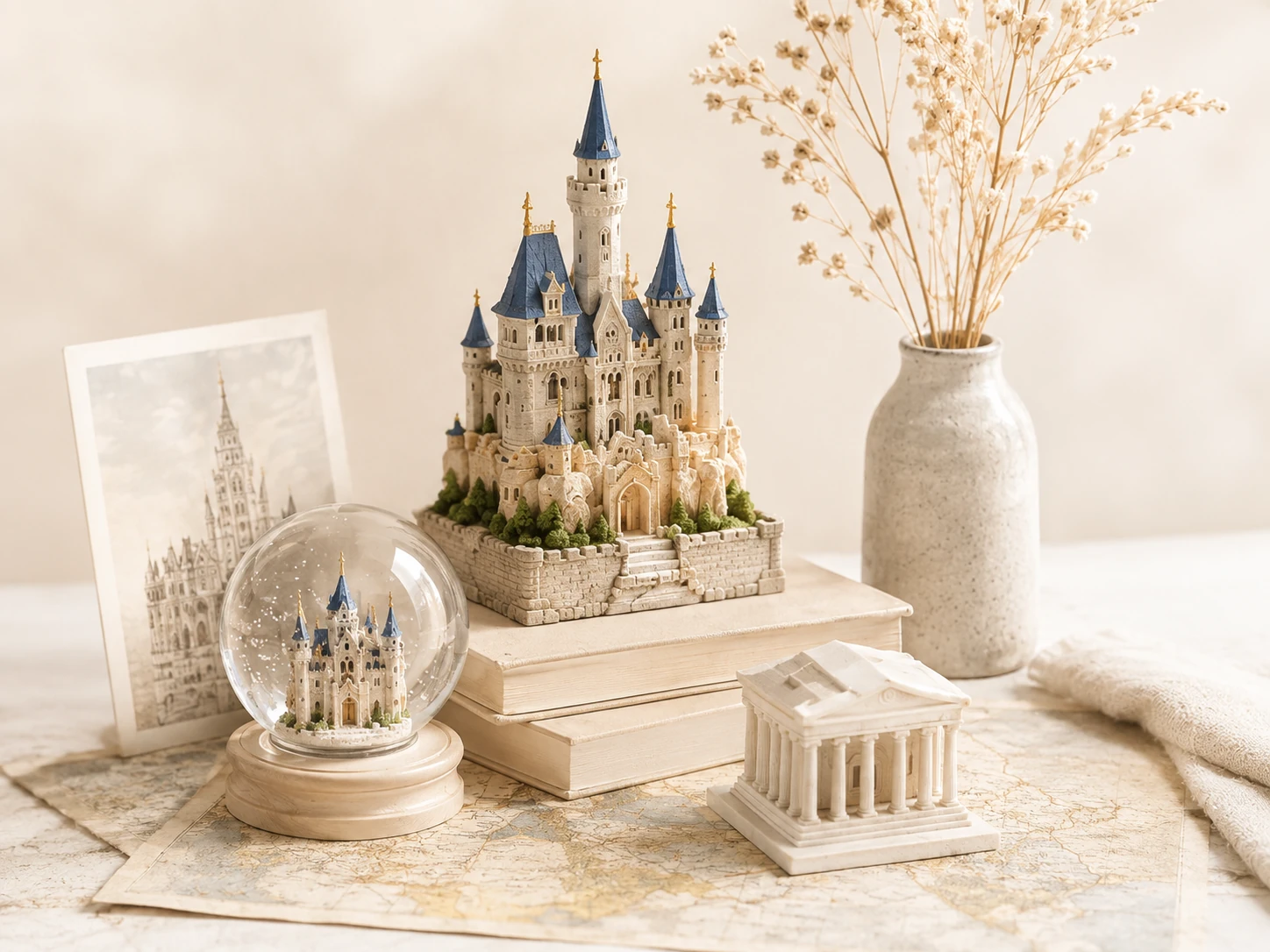 Custom destination and attraction souvenirs featuring landmark miniatures, collectible gifts and visitor merchandise