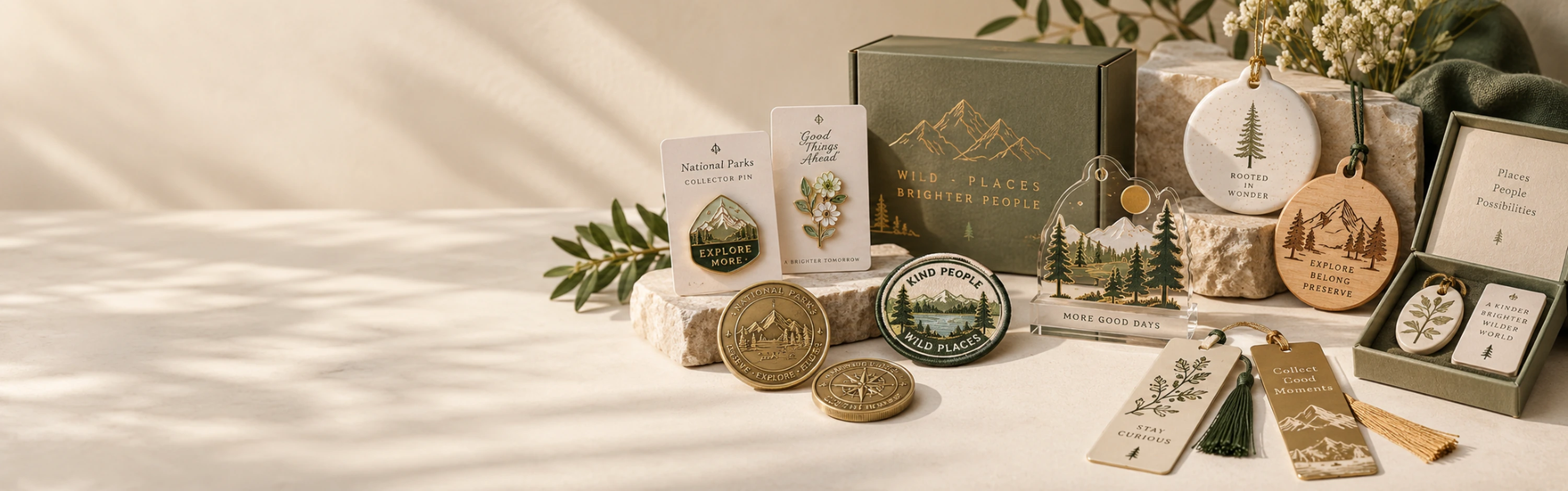 Wholesale souvenir and retail merchandise assortment for gift shops and retailers