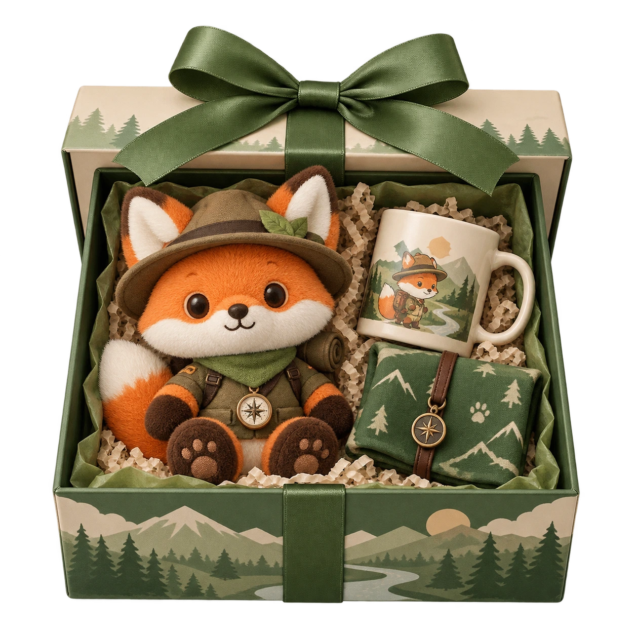 Civi boxed gift set with coordinated merchandise.